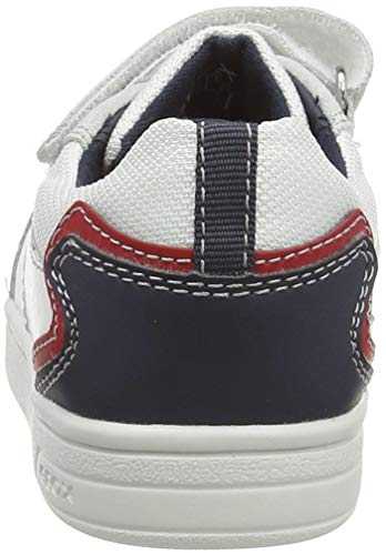 Geox B Djrock Boy A - Zapatillas Bebé-Niñas, Blanco (White/Navy), 22 EU, Par