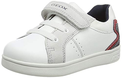 Geox B Djrock Boy A - Zapatillas Bebé-Niñas, Blanco (White/Navy), 22 EU, Par