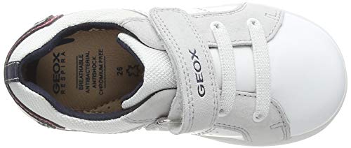 Geox B Djrock Boy A - Zapatillas Bebé-Niñas, Blanco (White/Navy), 22 EU, Par