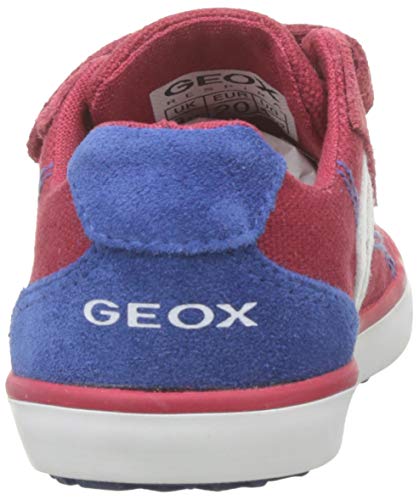 Geox B Kilwi Boy G - Zapatillas Bebé-Niños, Rojo (Dk Red/Royal C0849), 22 EU, Par