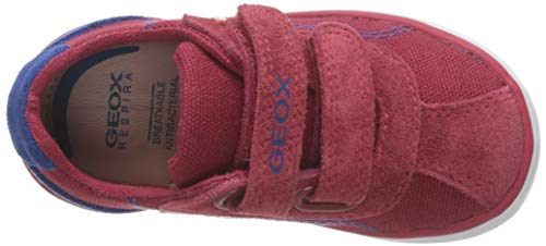 Geox B Kilwi Boy G - Zapatillas Bebé-Niños, Rojo (Dk Red/Royal C0849), 22 EU, Par