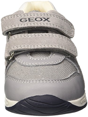 Geox B Rishon A, Zapatillas para Bebés, Gris (Grey/White), 19 EU