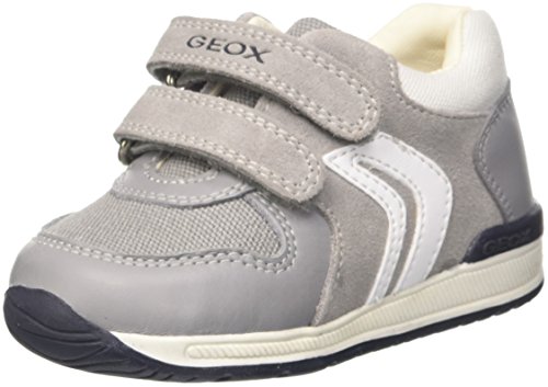 Geox B Rishon A, Zapatillas para Bebés, Gris (Grey/White), 19 EU