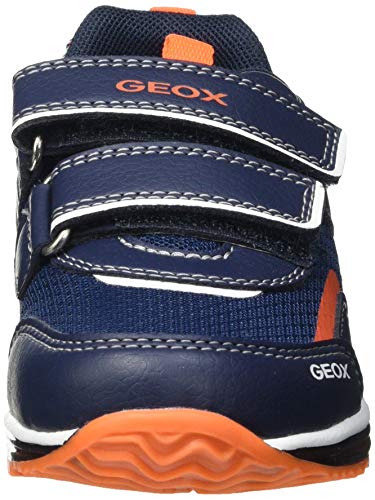 Geox B Todo Boy A - Zapatillas Niños, Azul (Navy/Fluor Orange), 24 EU, Par