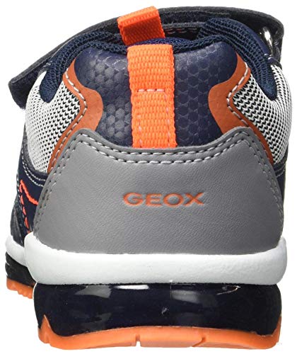 Geox B Todo Boy A - Zapatillas Niños, Azul (Navy/Fluor Orange), 24 EU, Par