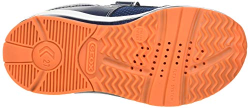 Geox B Todo Boy A - Zapatillas Niños, Azul (Navy/Fluor Orange), 24 EU, Par