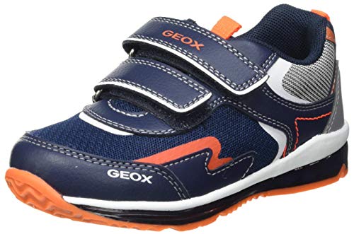 Geox B Todo Boy A - Zapatillas Niños, Azul (Navy/Fluor Orange), 24 EU, Par