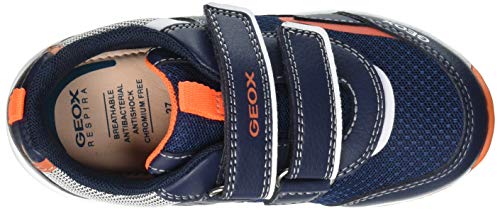 Geox B Todo Boy A - Zapatillas Niños, Azul (Navy/Fluor Orange), 24 EU, Par