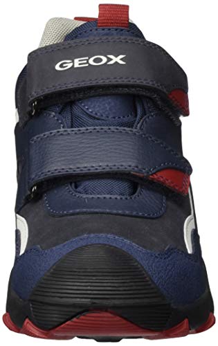 GEOX J BULLER BOY B ABX B NAVY/DK RED Boys' Trainers Hi-Top Trainers size 26(EU)