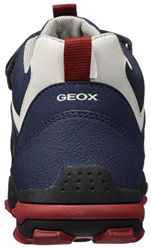 GEOX J BULLER BOY B ABX B NAVY/DK RED Boys' Trainers Hi-Top Trainers size 26(EU)