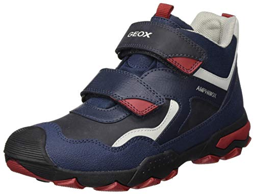 GEOX J BULLER BOY B ABX B NAVY/DK RED Boys' Trainers Hi-Top Trainers size 26(EU)