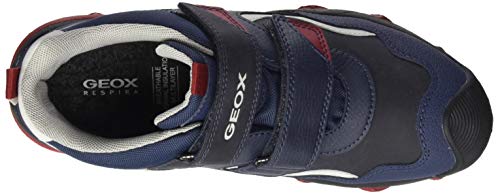 GEOX J BULLER BOY B ABX B NAVY/DK RED Boys' Trainers Hi-Top Trainers size 26(EU)