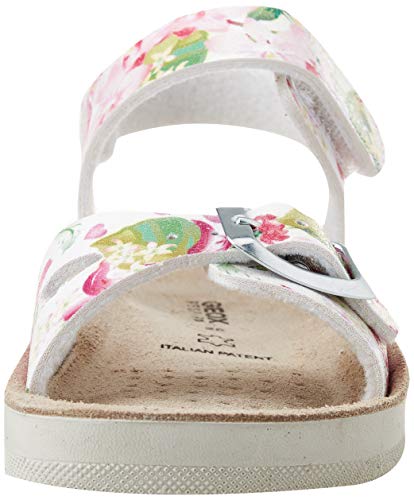 Geox J Sandal COSTAREI GI, Sandalia. Bebé-Niños, Blanco y Rosa, 25 EU