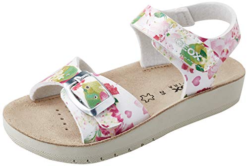 Geox J Sandal COSTAREI GI, Sandalia. Bebé-Niños, Blanco y Rosa, 25 EU