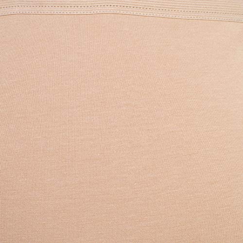 Herzmutter Premamá Leggins Pantalones Cortos Shorts - Leggins - Bragas de Maternidad con Pierna - Pantalones Cortos de Ropa Interior de la Cintura - Juego de 1 y 2 - 5000 (M, Beige)