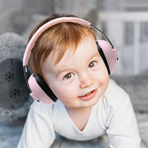 Huachaoxiang Protector De Audición Niño Bebé, Protección contra Ruidos Auriculares Niños 25 DB NRR Ruido Reducción Auricular Bajo Peso para Bebé 0-36 Meses Niños Mujer Adulta,Amarillo