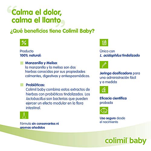 Humana Colimil Baby, Con Extractos Naturales Y Probióticos Para Las Molestias Del Cólico Infantil. Complemento Alimenticio, color Colimil Para Cólicos, 30 ml