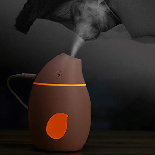 Humidificador Humidificador 160ml portátil Mini humidificador pequeño humidificador de Vapor frío USB de Escritorio humidificador Conveniente for el Dormitorio de Coches Oficina de Viajes, luz cálida