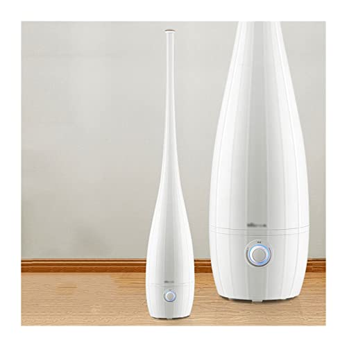 Humidificador Humidificador de dormitorio Humidificador 4L Humidificador de alta capacidad Mute Humidificador de suelo Difusor de aceite, apagado automático, control de la perilla, blanco Para dormito