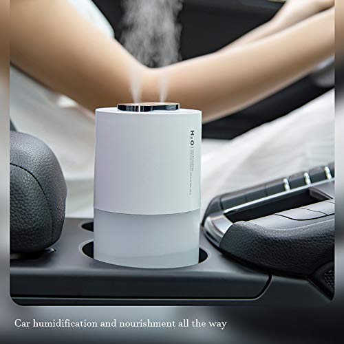 Humidificadores S/L Humidificadores Dual Spray Humidificador, gran cantidad de niebla, silencioso escritorio coche humidificador de aire e hidratante para el hogar (Rosa)