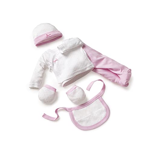 Interbaby Set Regalo Primera Puesta Bebé Algodón Orgánico e Hipoalergénico Topitos De 0 a 6 meses aprox (Rosal)