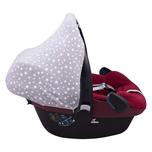 JANABEBE Capota compatible con Maxi-Cosi Pebble Bebe Confort (WHITE STAR)