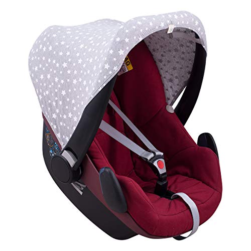 JANABEBE Capota compatible con Maxi-Cosi Pebble Bebe Confort (WHITE STAR)