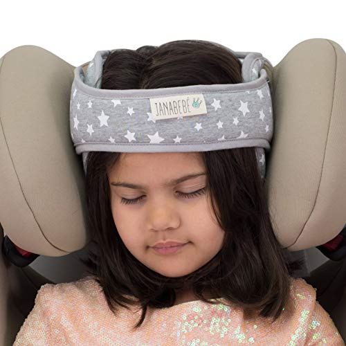 JANABEBE Soporte de Cabeza para Niños en Coche (White Star)