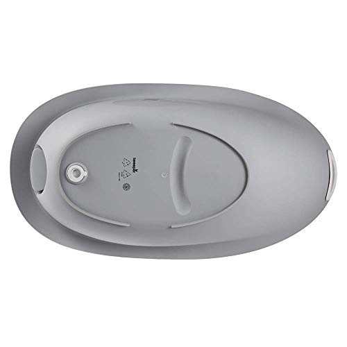 keeeper Bañera Ergonómica con Asas Suaves Stars, Tapón y Asiento anatómico, De 0 a 6 Meses, Natalia, Gris