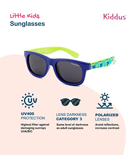 Kiddus Gafas de sol POLARIZADAS bebe, niño, niña. Con Patillas Flexibles. UV400 100% protección rayos UVA y UVB. Seguras, confortables y muy resistentes