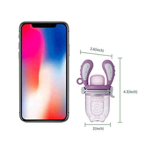 KidsMe Dispensador de comida de frutas para bebés – Alimento de silicona para niños pequeños, sin BPA, accesorios de alimentación para bebés de 4 a 24 meses