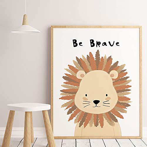 Kolorix Set de Cuadros Infantiles para habitación bebé Láminas Infantiles de Animales. Juego de 3 láminas para Cuadros Infantiles DIN A4. Poster de Animales, Safari para decoración Infantil.