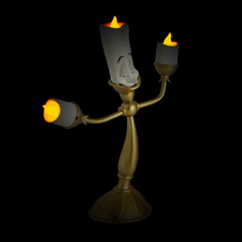 La Bella y La Bestia Lumière Lamp Unisex Lámpara de mesa Dorado, Todavia Desconocido,