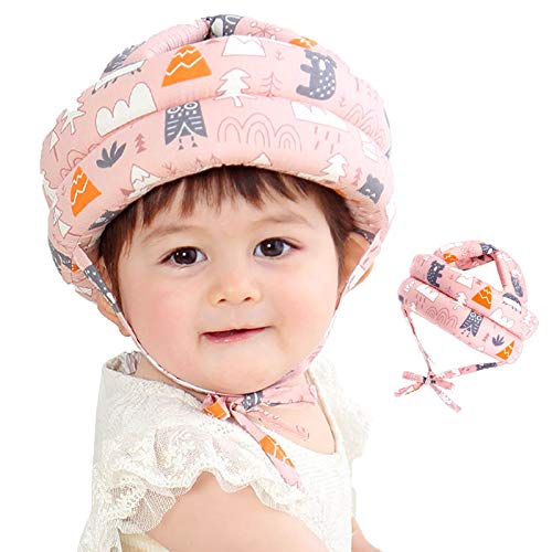 LdawyDE Casco de Protección para Bebé Infantil Protector de Cabeza Casco de Seguridad del Bebé Niño Sombrero de Protección Adjustable Arnés Gorra de Protección