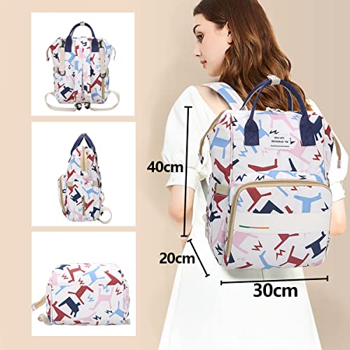 LEcylankEr Mochilas para Pañales - Bolso Maternidad de Gran Capacidad - Mochila Carro Bebe de tela Oxford con Bolsillo Aislante - Bolsos para Carritos de Bebe con 5 Elegantes Estilos (5)