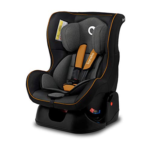 LIONELO Liam Asiento de seguridad Para niños 0-18 kg, Regulación gradual de 3 niveles, Cinturones de seguridad con 5 puntos, Montaje en el sentido de la marcha y a contramarcha