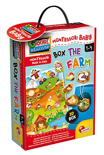 Lisciani - Montessori Baby Box - La Granja - Juego educativo táctil para bebés a partir de 1 año - 92741