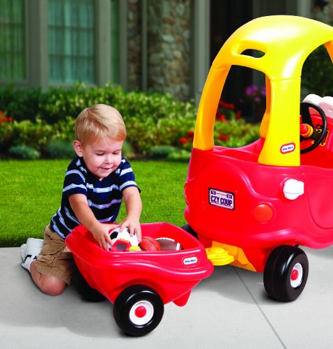 Little Tikes Cozy Coupe Remolque, Para Juguetes y Muñecas, Material Duradero para Juegos en Interiores y Exteriores