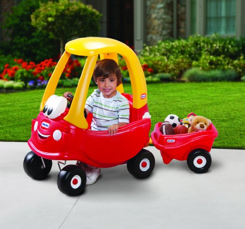 Little Tikes Cozy Coupe Remolque, Para Juguetes y Muñecas, Material Duradero para Juegos en Interiores y Exteriores