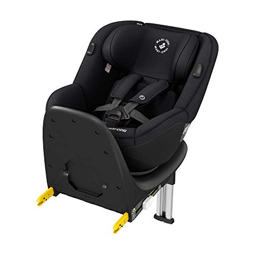 Maxi-Cosi Mica Up Silla de coche giratoria 360° Isofix, silla auto reclinable y contramarcha, desde 4 Meses aprox hasta 4 años, 61-105 cm, color Authentic Black