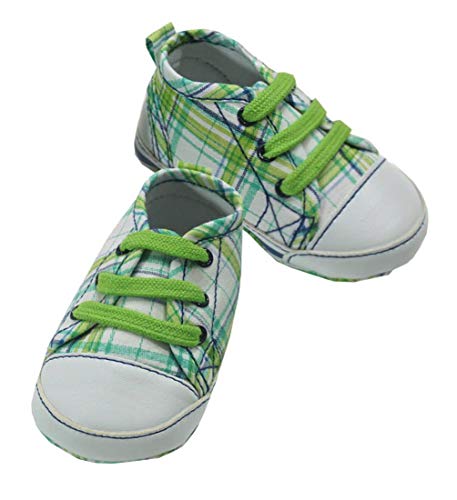 Mayoral - Zapatos de bebé para niño, diseño de cuadros verdes, color Verde, talla 17 EU