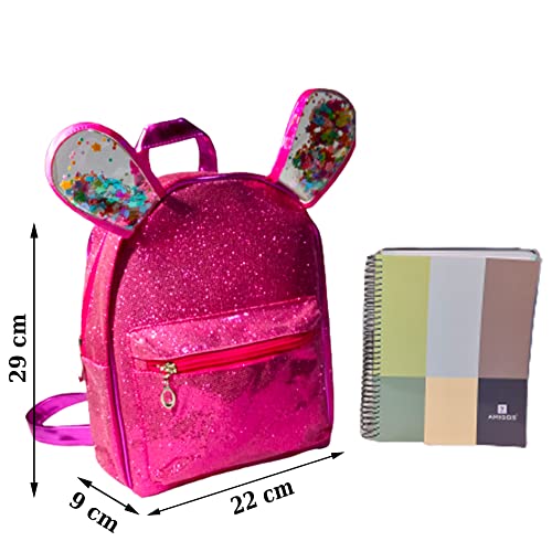 MercaBeauty 【1】 Mochila infantil, regalo para niñas + 【700】 Gomas para hacer pulseras niñas