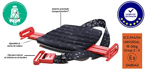 mifold Elevador Coche Plegable para Niños a Partir de 4 años (15-45 kg) - Alzador Compacto y Portátil para Uso Diario y Viajes - Silla Coche Grupos 2 y 3 Homologada según Norma de Seguridad ECE R44