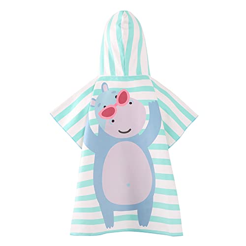 Miyanuby Swim Cover Up para Bebé Niña Niño Albornoz de Toalla de Baño con Capucha Suave Secado Rápido Nadar Encubrimiento de Playa Trajes Bata de Baño