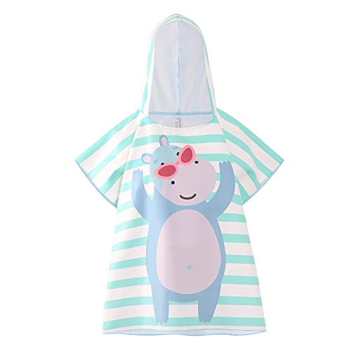 Miyanuby Swim Cover Up para Bebé Niña Niño Albornoz de Toalla de Baño con Capucha Suave Secado Rápido Nadar Encubrimiento de Playa Trajes Bata de Baño