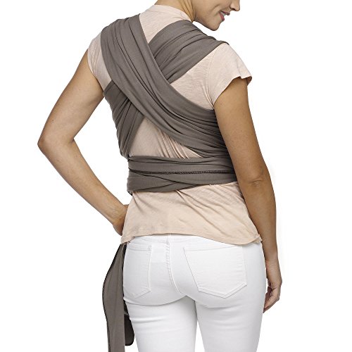 Moby Wrap Classic Fular Portabebés, Gris (Slate), Talla Única (3.6-15 kg)