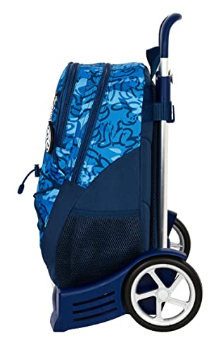 Mochila Safta Espalda Ergonómica con Carro Safta Evolution de El Niño Blue Bay, 320x160x440 mm