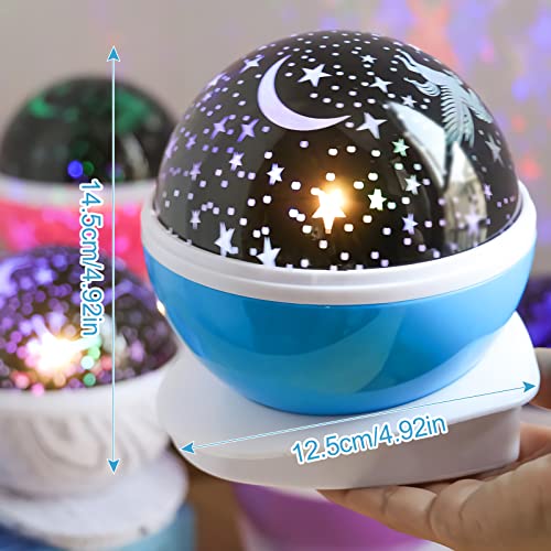 MOOKLIN ROAM Lámpara Proyector Unicornio, Romántica luz de la Noche Giratorio de Infantil con 9 Modos Luz para Cumpleaños, Navidad Regalo, Luces Decorativas Habitacion Fiesta - Azul