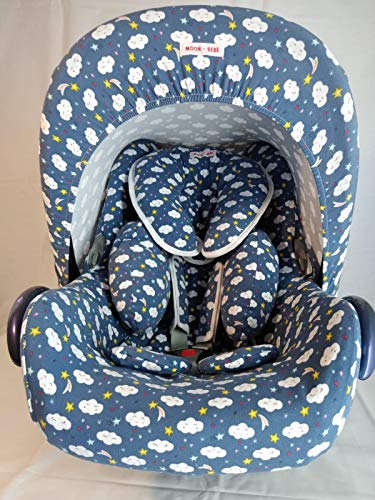 MOON-BEBE Capota Universal para Maxi-Cosi Azul (nuves)