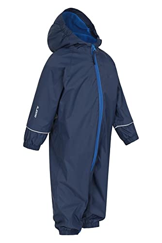 Mountain Warehouse Mono Impermeable Estampado Spright - Mono de Verano Transpirable, Abrigo Impermeable, Secado rápido, Chubasquero con Costuras termoselladas para niños Azul Marino 6-12 Meses